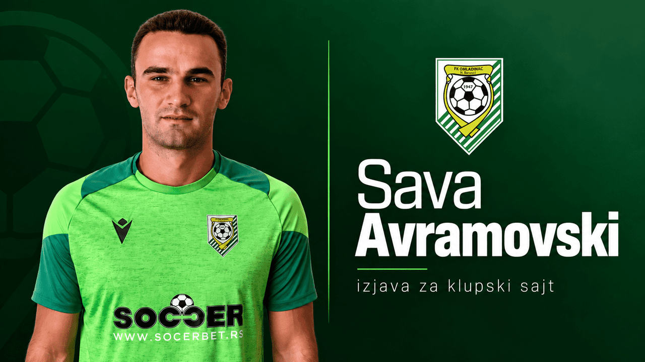 Avramovski pred Borac: „Red je da u sledećem kolu dođe pobeda, verujem u našu ekipu!“