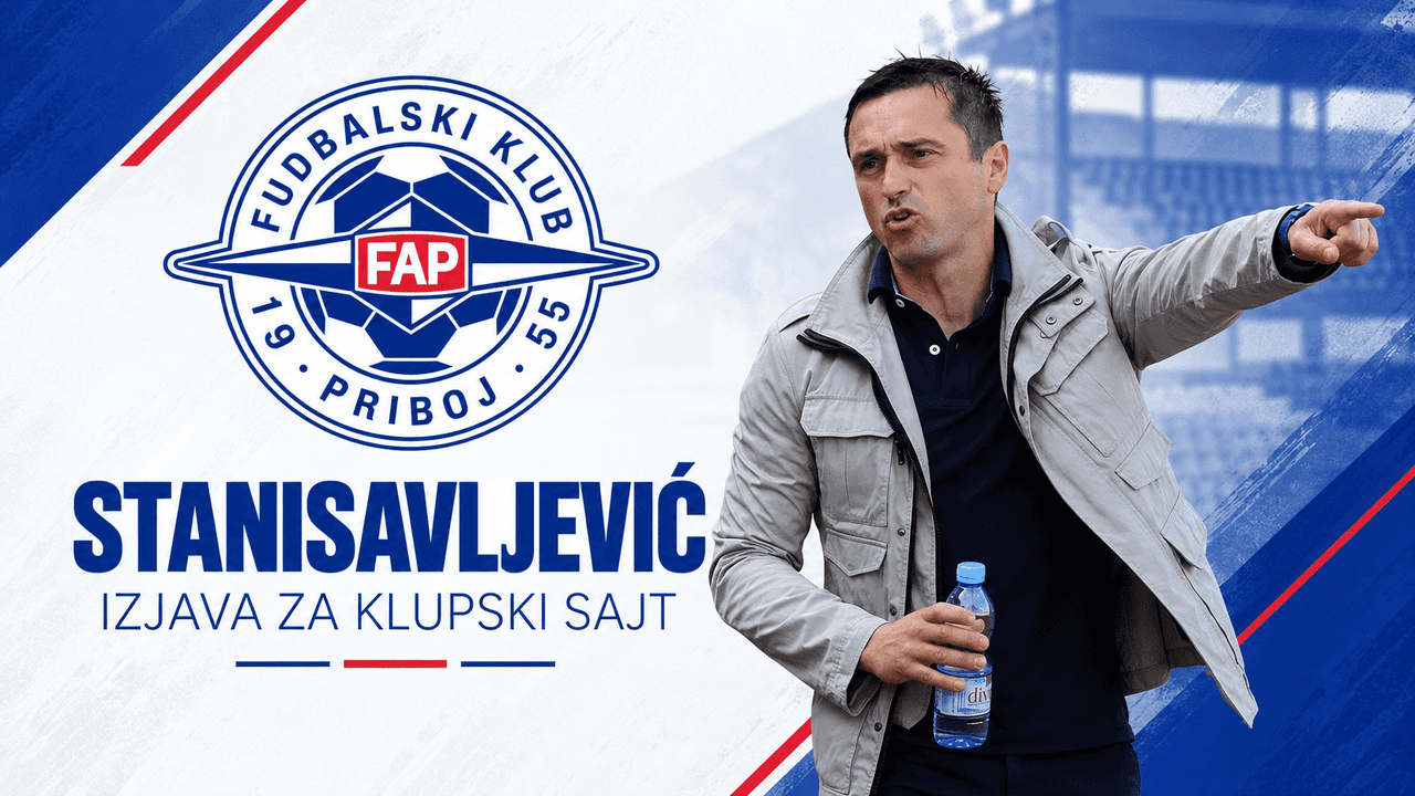 Stanisavljević pred Šumadiju: „Naš cilj je uvek pobeda, želimo još bolji FAP u oba pravca“