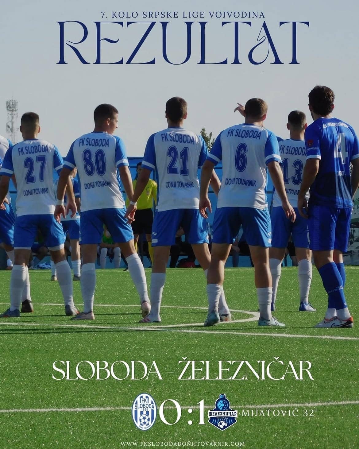 Jedna greška presudila Slobodi, Železničar odneo bodove iz Donjeg Tovarnika