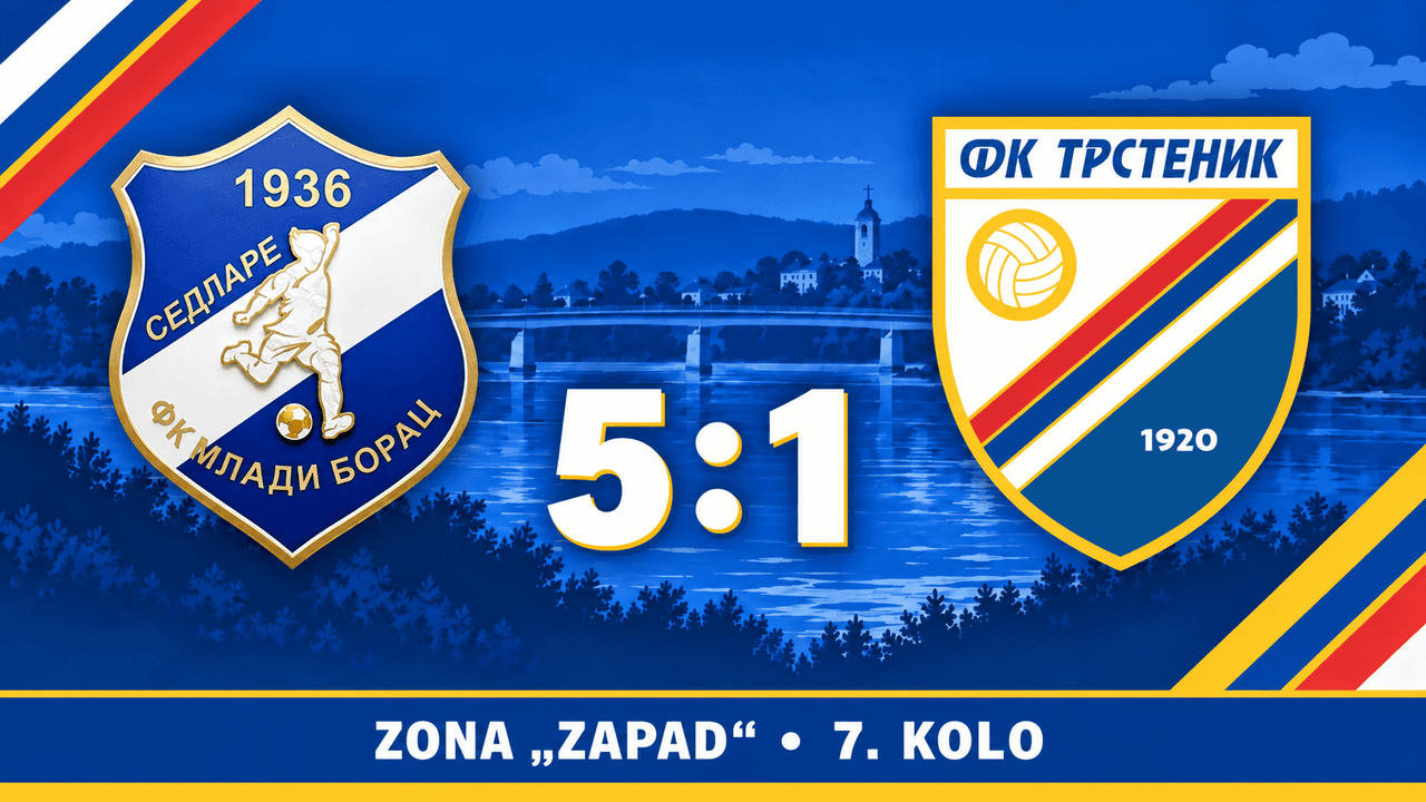 Trstenik PPT teško poražen u Sedlarima: Mladi borac slavio sa 5:1